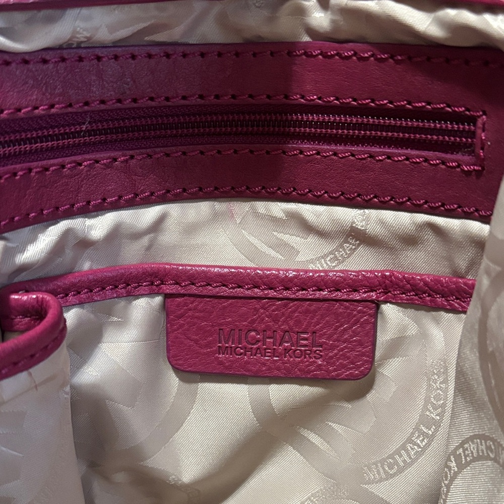Michael Kors Raspberry Shoulder Bag - Picture 4 of 4